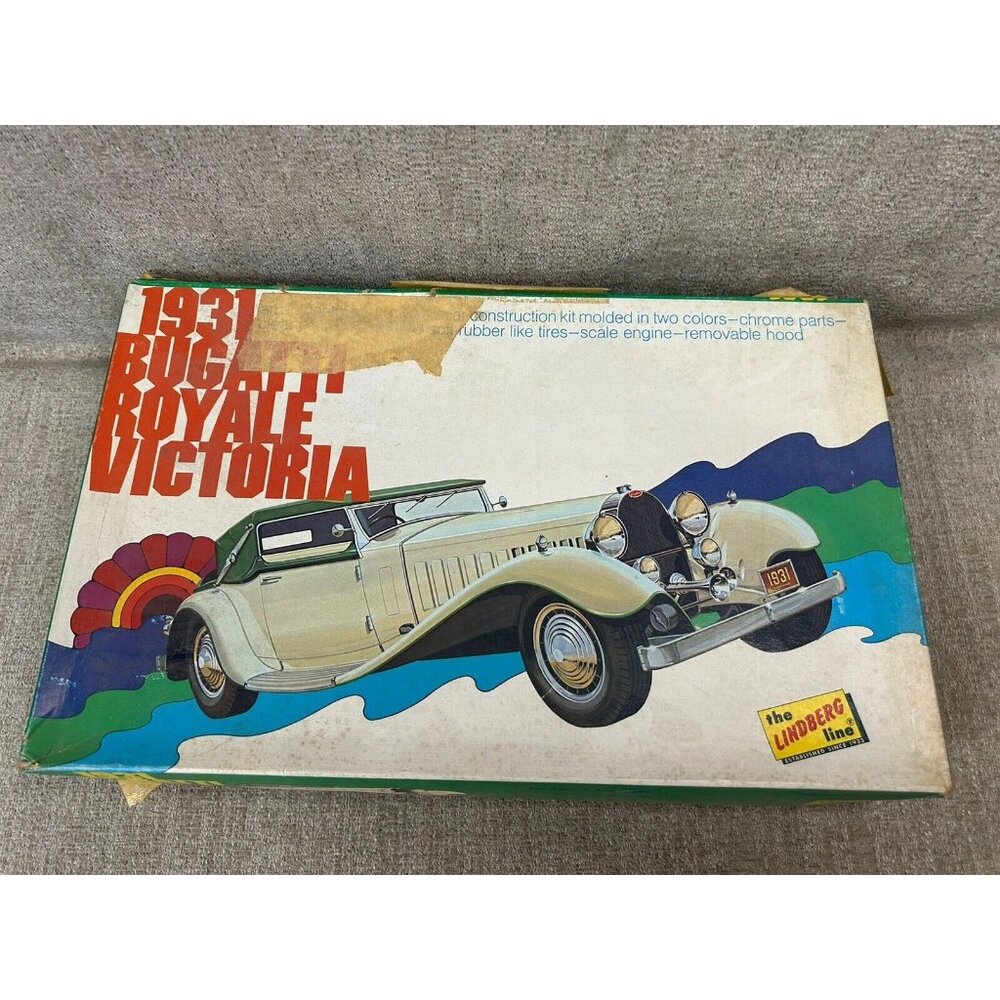 Lindberg Bugatti Royale Victoria 1931 1/24 Model Kit #6602:350